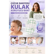 Transformacion 20 Adet Bebek Çocuk Banyo Kulak Koruyucu Bant Su Geçirmez Duş Havuz Koruma Bandı
