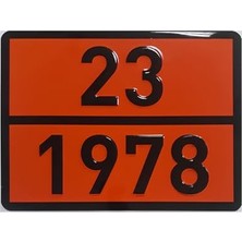 Mey İthalat Likit Propan Taşımacılığı Uyarı Levhası, Metal, 40X30 Cm, 1 Adet, 23-1978
