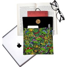 Mey İthalat Kaplumbağa Desenli Çok Amaçlı Kitap, Tablet ve E-Kitap Kılıfı