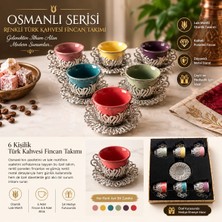 Kapadokya Hediyelik Türk Kahve Sunum Seti Altı Kişilik