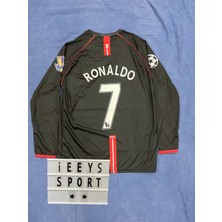 Belirtilmemiş Manchester United Cristiano Ronaldo 2008 Sezonu Siyah Renk Uzun Kol Forma / Ronaldo Nostalji Forma