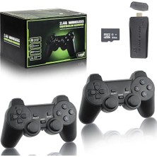 Mey İthalat Retro 4K HDMI Game Stick Lite 2 Kablosuz Oyun Konsolu - 20.000'DEN Fazla Önceden Yüklenmiş Oyun THE11GOODS Plug & Play - Mini Taşınabilir Oyun Konsolu Hd