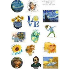 Mey İthalat Van Gogh Sticker Seti, Telefon, Bilgisayar ve Diğer Yüzeylere Uygun