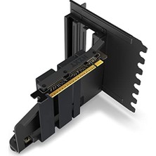 Mey İthalat Dikey Gpu Montaj Kiti AB-RH175-B1-175 mm Pcıe 4.0X16 Yükseltici Kablosu, Gpu Tutucu, Sağlam Çelik Tutucu, H5, H7 ve H9 Serisi Gövdelerle Uyumlu, Siyah