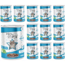 Mey İthalat Jöleli Balıklı Yetişkin Kedi Konservesi, 400 G x 12 Adet
