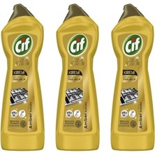 Mey İthalat Krem Ekstra Parlaklık Altın Serisi Temizleyici; 500 Ml, 3'lü Paket, Mutfak Yüzeyleri Için