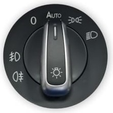 Mey İthalat Otomatik Krom Far Anahtarı 3C8941431A Vw Caddy ile Uyumlu 2016-2020