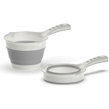 Mey İthalat Katlanabilir Banyo Maşrapası, Akordiyon Koçero 27CMX17CMX4 cm