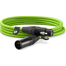Mey İthalat Xlr-3 Premium Xlr Kablox, XLR3V, 3mt, Yeşil