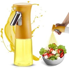 Mey İthalat 240 ml Cam Yağ ve Zeytinyağı Püskürtücü, Airfryer Sprey Şişesi, Sarı