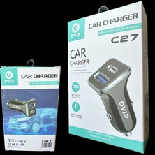 Teknotok Dvıp C27 Araç Şarj Cihazı PD18W + USB Hızlı Şarj (Çift Çıkışlı)