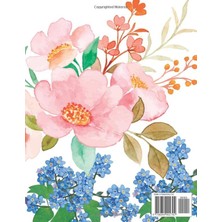 Mey İthalat Pretty Flowers: A Flower Colouring Book, Teens And Adults., White Paper, 8.5×11 Inches, 54 Pages For Kids