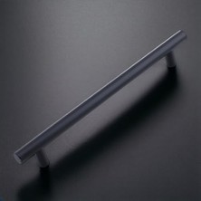 Mey İthalat Çubuk Mat Siyah Metal Kulp 512 mm 51.2 cm Mobilya Mutfak Çekmece Dolap Dolabı Kulpu Kulbu Kulplar