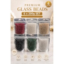 Mey İthalat 6X200 G Cam Boncuk Seti 2 mm 1200 G