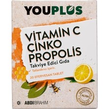 Mey İthalat C Vitamini, Çinko ve Propolis Içeren 20 Efervesan Tablet