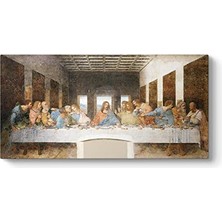 Mey İthalat Leonardo Da Vinci Son Akşam Yemeği Tablosu, 100 x 50
