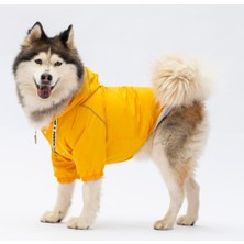 Mey İthalat Sarı Polar Astarlı Orta-Büyük Irk Köpek Yağmurluğu 5xl