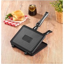 Mey İthalat 3733 Döküm Ocak Üstü Tost Makinesi, 25X19 cm