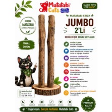Mey İthalat Jumbo Doğal Matatabi Kedi Çiğneme Çubuğu, 2'li