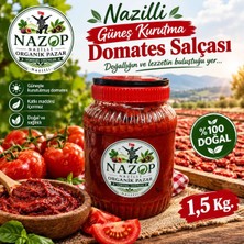 Nazop Domates Salçası Nazilli Güneş Kurutma 1,5 Kg.