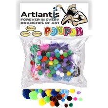 Ponpon 10 mm 20 mm 30 mm 85 Li Set 1 Paket Karışık Renk Pon Pon 1 cm 2 cm 3 cm Pompom Elişi Etki