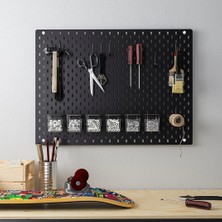 Ikea Skådıs Çok Amaçlı Pano Parçası 2'li , Siyah, 5x5,5 cm (2 Adet)