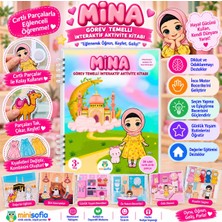 Mini Sofia Minisofia Mina ile Interaktif Yolculuk - Cırt Cırtlı Eğitici ve Islami Oyuncak Etkinlik Kitabı (Sök Tak Kıyafet Giydirme ve Eğlenceli Yaşam Kitabı)