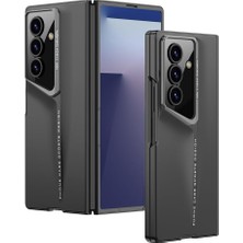 Happy Trend Galaxy Z Fold 7 ile Uyumlu Kılıf Ultra Ince Kamera Korumalı Sert Rubber Procase Kapak (Siyah)