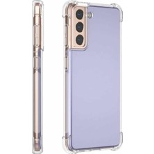 Happy Trend Galaxy S21 Fe ile Uyumlu Köşe Korumalı Premium Şeffaf Kılıf