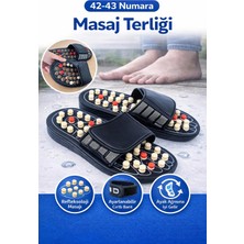 Eser Ticarett 42-43 Numara Masaj Terliği – Refleksoloji Tabanlı, Ayarlanabilir Cırtlı Bant