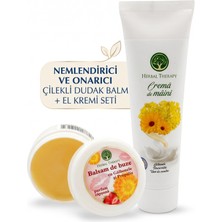 Herbal Therapy Yoğun Nemlendirici & Onarıcı İkili Bakım Seti (Dudak Balmı + El Kremi) -Günlük Bakım