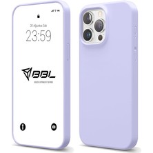 Happy Trend iPhone 13 Pro Ile Uyumlu Kılıf Ince ve Dayanıklı Sıvı Silikon 3 Katmanlı Tam Kaplamalı Şık Yumuşak Jel Hissi Yüksek Kalite Kauçuk Telefon Kılıfı (Lila)