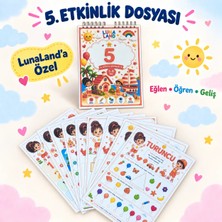 5 Rakamı & Turuncu Renk Zihinsel Gelişim Aktivite Seti