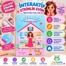 Interaktif Etkinlik Evim - A4 Büyük Boy Cırt Cırtlı Montessori Aktivite Kitabı