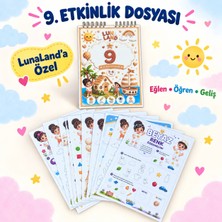 9 Rakamı & Beyaz Renk Zihinsel Gelişim Aktivite Seti