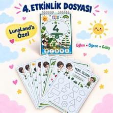 4 Rakamı & Yeşil Renk Zihinsel Gelişim Aktivite Seti