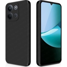 Happy Trend Xiaomi Redmi 15C ile Uyumlu Lansman Kılıf, Içi Kadife Silikon, Kamera Çıkıntılı Koruyucu, Leke Tutmaz ve Darbe Emici Şık Kapak (Siyah, Xiaomi Redmi 15C)