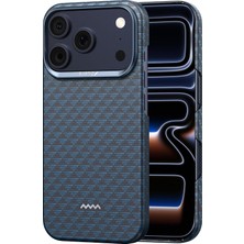Happy Trend iPhone 17 Pro Kılıf Için Aramid Cilt [magsafe Uyumlu] Ultra Ince 1500D Aramid Fiber Kapak - Derin