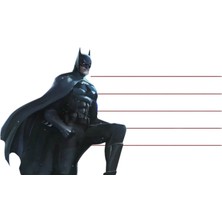 Turuncu Kırtasiye Batman İsim Etiketi 48 Adet | 3,5 x 6,5 cm | Çocuk Okul Etiketi | Defter Kitap Kalem Etiketi M1