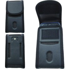 Teknotok Cırtlı Kapaklı Kemere Takılan Telefon Kılıfı – Siyah | Bel Telefon Taşıma Çantası (17×8 Cm) MSK04