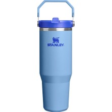 Stanley The Iceflow Flip Straw Pipetli Termos Bardak 0,89 Lt (30 Oz) - Blue Sky