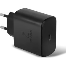 Galaxy S23 Ultra 5g Uyumlu 45W Süper Hızlı Type-C Şarj Cihazı Adaptör Siyah -