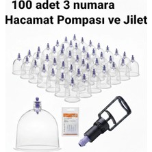 Eser Ticarett Kupa ve Masaj Seti – 100 Adet 3 Numara Plastik Kupa + Pompa + Jilet