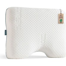 Viscotex Horlama Önleyici Visco Ortopedik Yastık, Nefes Akışını Destekleyen Ergonomik Yastık, 54x40x11 cm