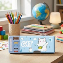 Mj Toys Çok Fonksiyonlu Kalem Kutusu Kalemlik Sevimli Unicorn Dinozor Kedi Temalı Otomatik Kalemlik Tuşlu Kalemlik Otomatik Kalemlik Kalem Kutusu