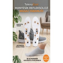 Eser Ticarett Manyetik Refleksoloji Masaj Tabanlığı 35-45 Numara Kesilebilir Ayarlanabilir Akupresür Noktalı Ayak Masaj Tabanlığı 1 Çift