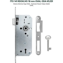 İto Kilit İto 141/RDOK Ekstra Gömme Sessiz Ahşap İç Oda Kapı Kilidi 45 mm