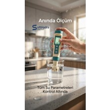 Dijital Su Ölçüm Cihazı, Tds, Ec, Tuzluk ve Sıcaklık Ölçer