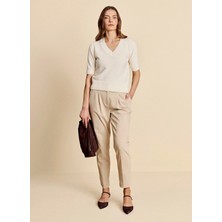Brooks Brothers Bej Kadın Pantolon BBFW26FPT013