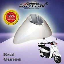 Moton Kral Güneş Elektrikli Bisiklet Ön Çamurluk (Beyaz)